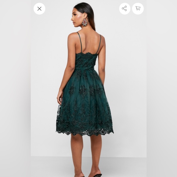 #168 Chi Chi London Cami Lace Skater Dress size 8 BWT - Picture 2 of 12